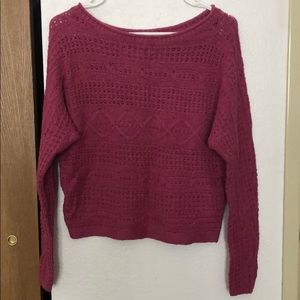 Purple pink sweater